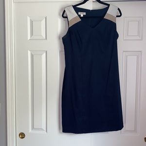 Navy sleeveless dress